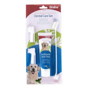 Bioline Pasta de dientes + cepillo ( menta/carne)