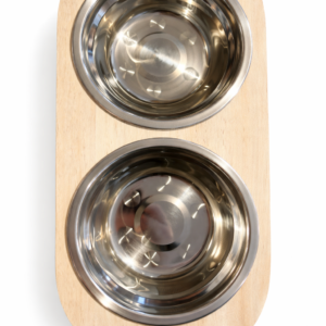 Plato Doble Base Madera