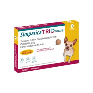 V-Simparica Trio 1.25 - 2.5 Kg x 1 comp