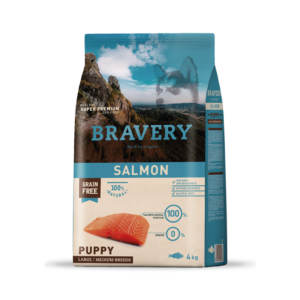 Bravery Salmon Puppy Large/Medium 4 Kgs