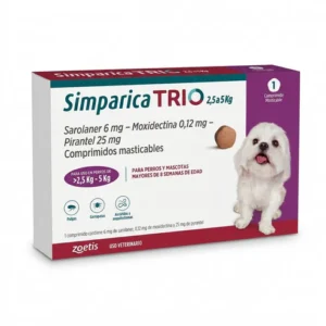 V-Simparica Trio 2.5 - 5 Kg x 1 comp