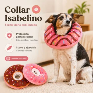 Collar Proteccion Anti Lamido Diseño Dona