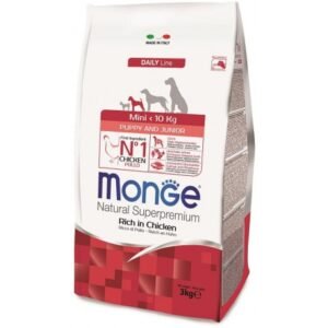 Monge Perro Puppy Mini Pollo 3 Kg